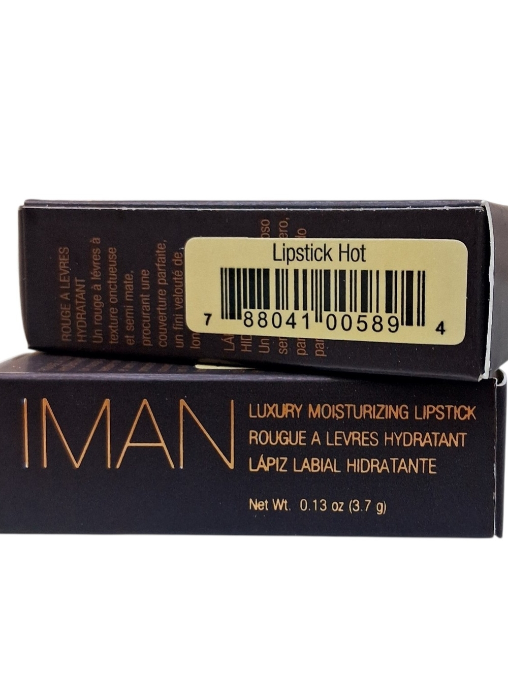 2-PK IMAN Luxury Moisturizing Lipstick 0.13oz  – HOT